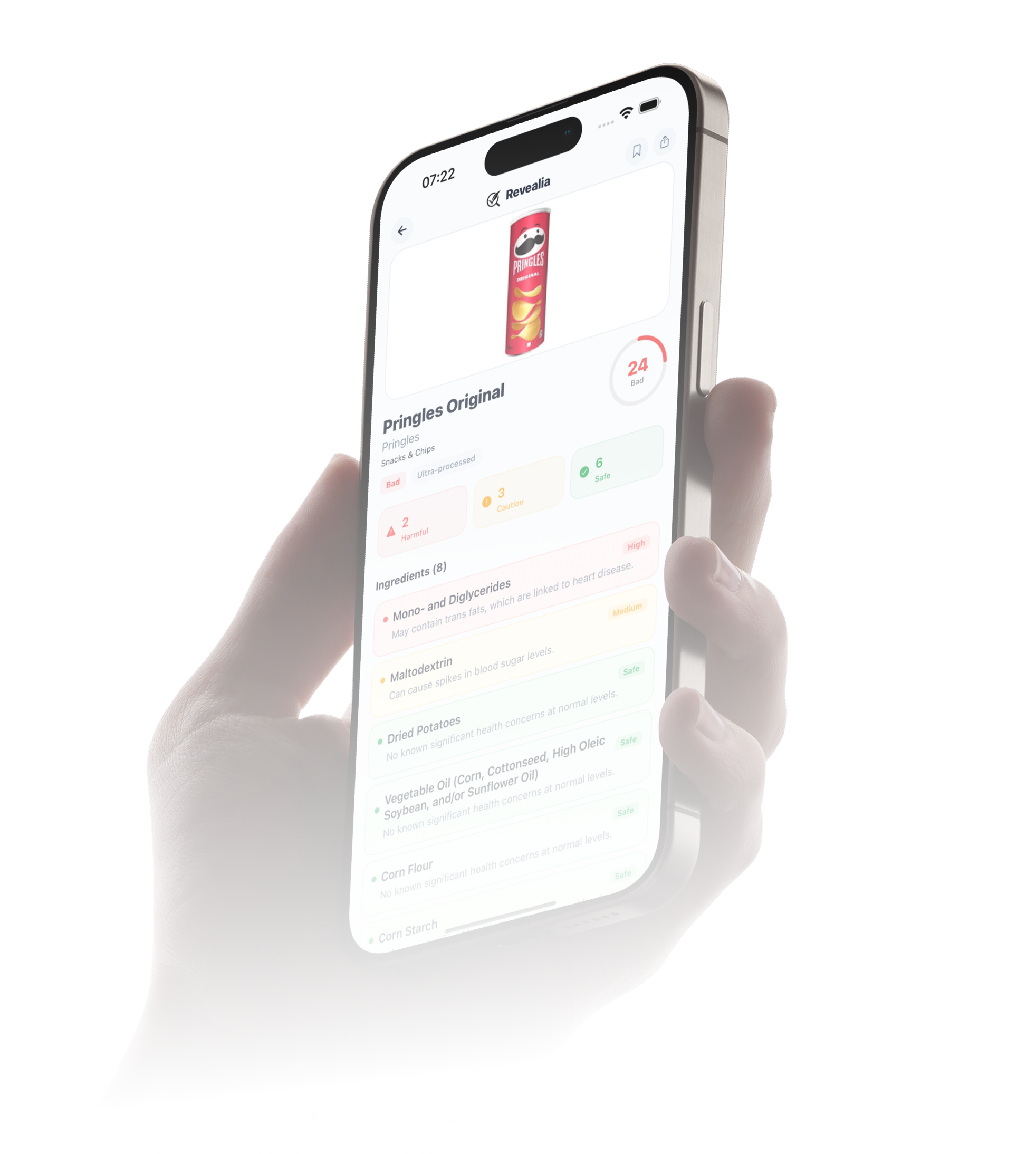 Revealia app screenshot